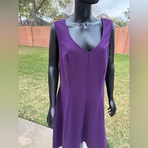 Love Squared Purple A Line Sleeveless Dress